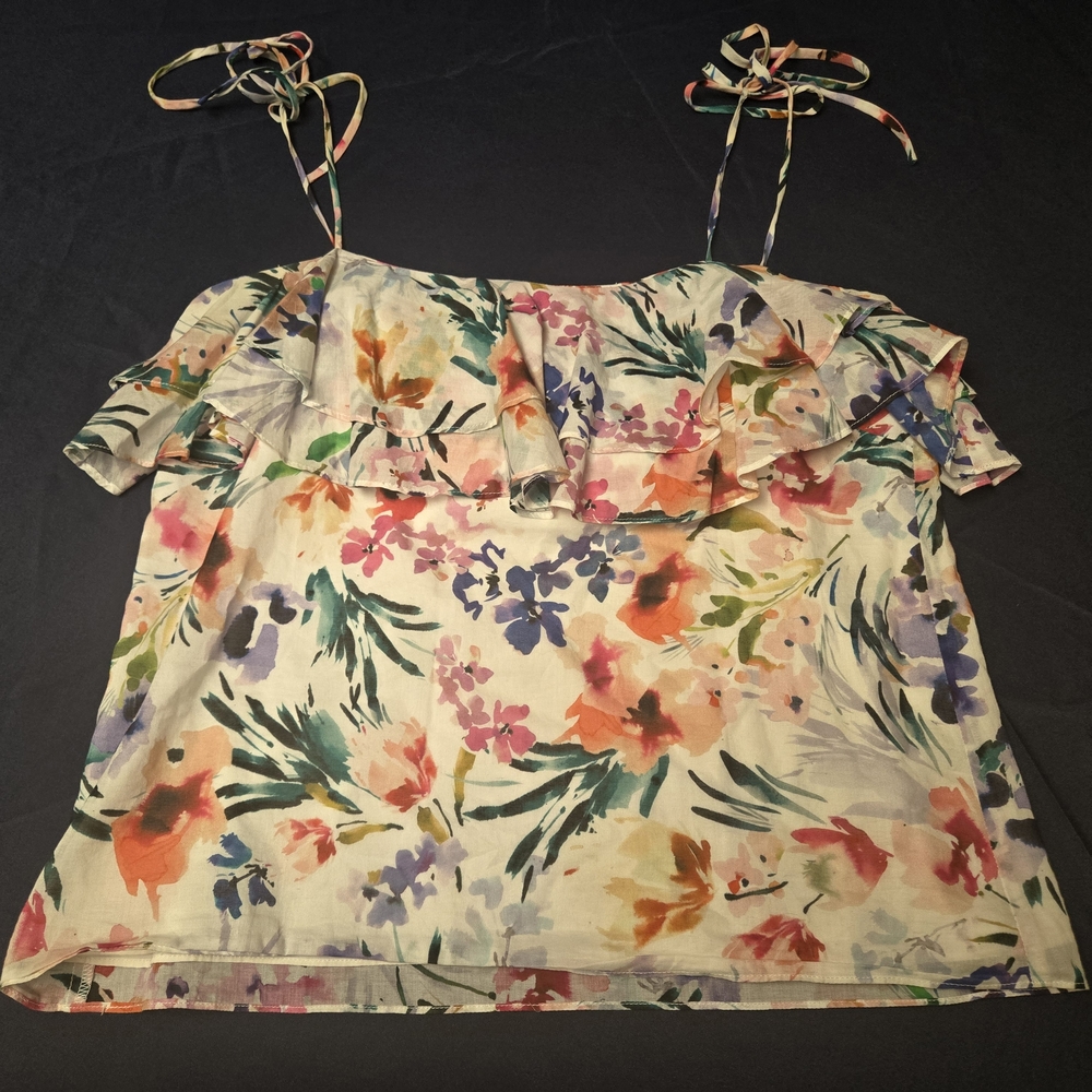 Amanda Uprichard Multicolor Floral Camisole